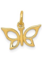 beautiful butterfly yellow gold baby charm